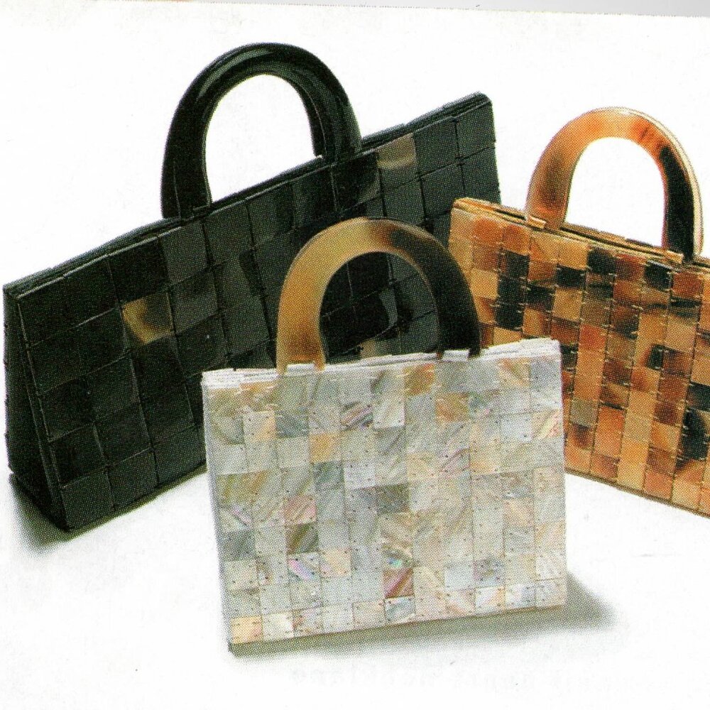 Vietnamese Matrix Buffalo Horn Clutch Handmade